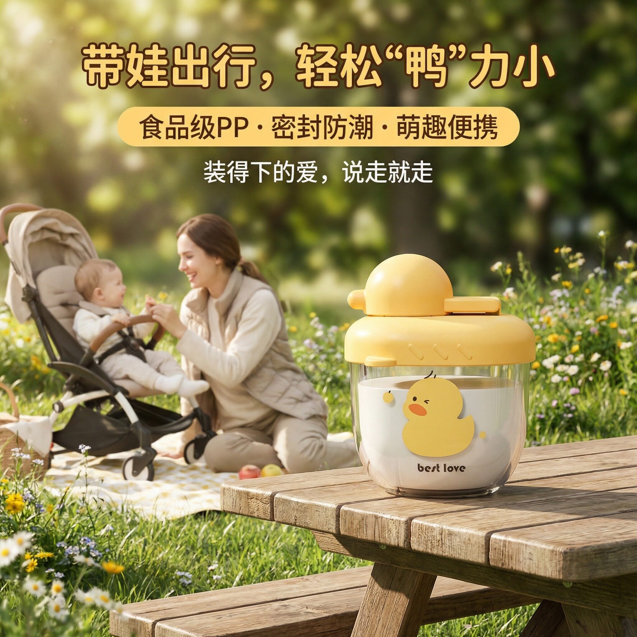 奶粉分装盒可携式外出婴儿宝宝奶粉分装70m奶瓶分装盒蛋白粉分装