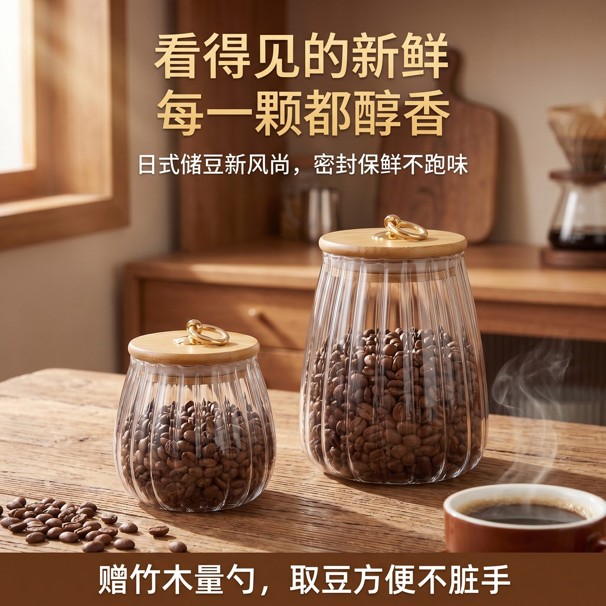 玻璃密封罐咖啡豆密封罐食用级奶粉专用密封罐糖罐白糖储存红糖图片