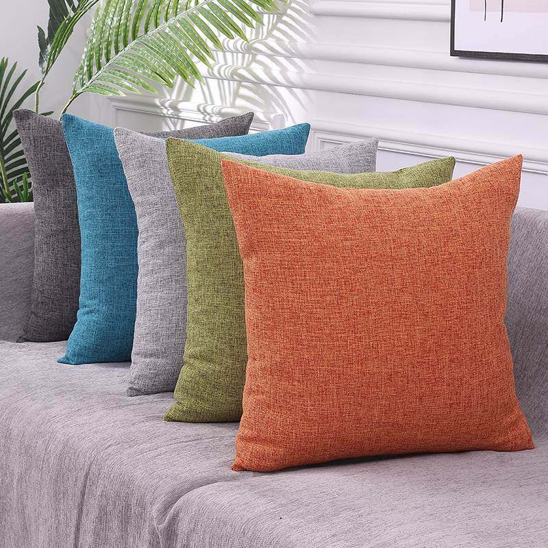 加厚亚麻抱枕北欧风纯色客厅沙发靠垫办公室布艺腰枕汽车用靠背垫,居家布艺,靠垫/抱枕,淘宝优惠券,粉丝福利购,淘宝优惠卷