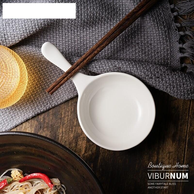 网红嗦粉勺吃播手拿碟干饭人勺大汤勺子家用陶瓷嗦螺蛳粉神器