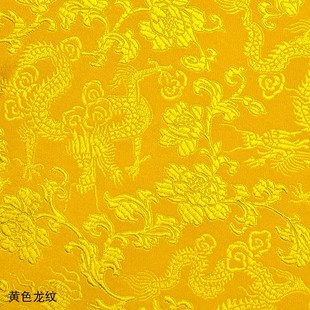 龙纹布料佛台布家用佛桌布佛帘佛堂装 供桌布 饰桌围黄布佛台供奉