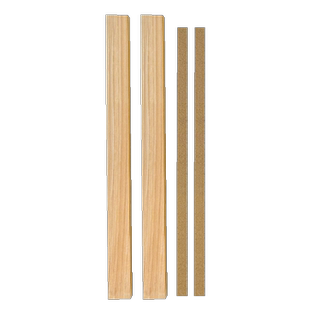 KS十字绣杉木画夹五福对联配配件挂轴挂画夹美术画框简易展示装裱