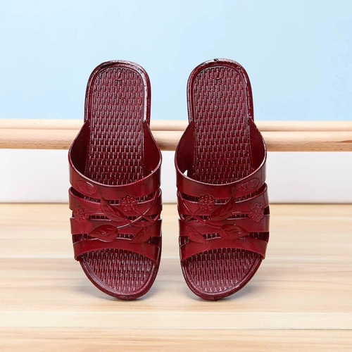 Летние комфортные туфли для матери, дышащие нескользящие тапочки на платформе, для среднего возраста