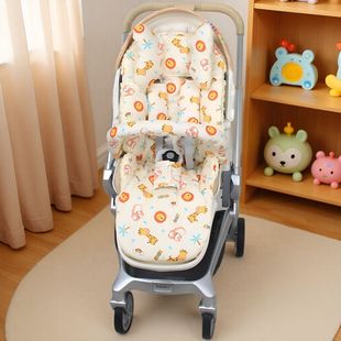 适用bebebus艺术家pro婴儿推车坐垫宝宝儿童推车秋冬纯棉坐垫加厚