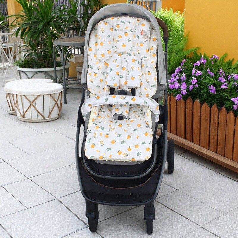 适用Joie巧儿宜婴儿推车坐垫宝宝护脊秋冬纯棉坐垫加厚加绒通用