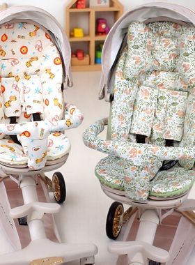 适用宝宝好V16plus婴儿推车保暖棉坐垫遛娃神器秋冬加厚坐垫通用