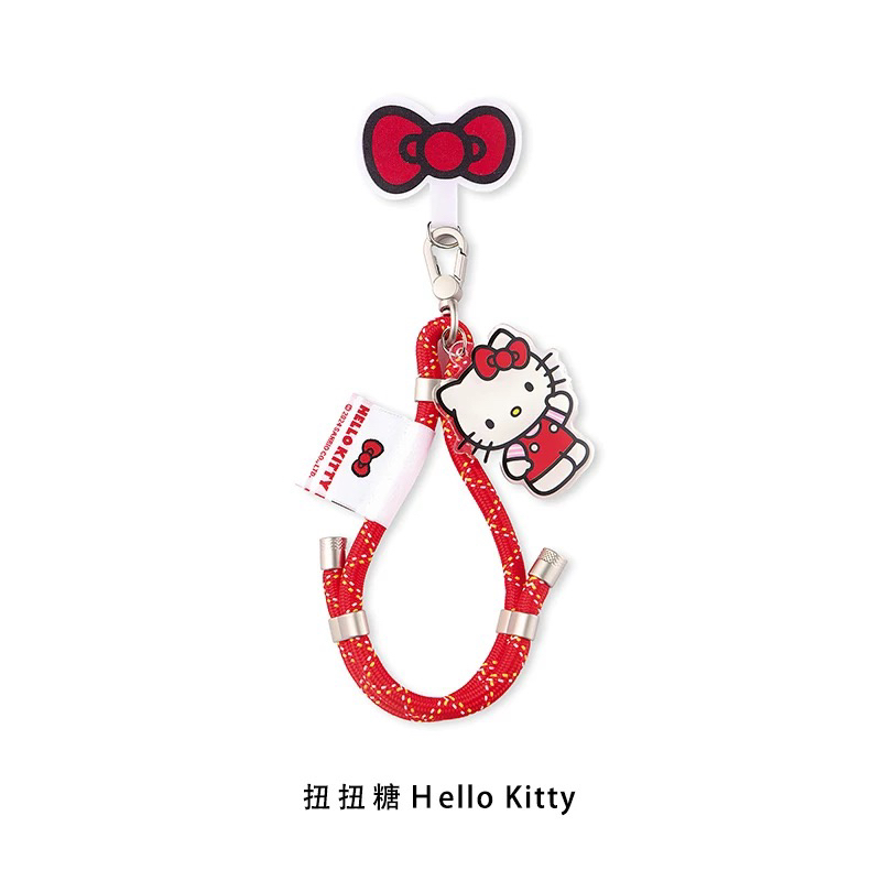 正版三丽鸥手机链挂链短款hellokitty串珠卡通挂件手机壳挂饰高端