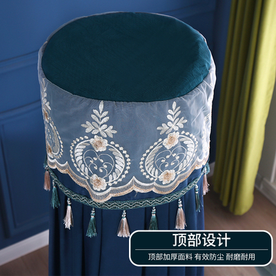 中式空调罩海尔格力美的圆形柜机立式套圆柱空调式开机不取防尘罩