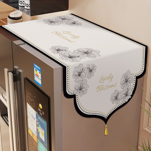 双开门冰箱防尘罩盖布冰柜滚筒洗衣机台面保护垫2026新款简约盖巾