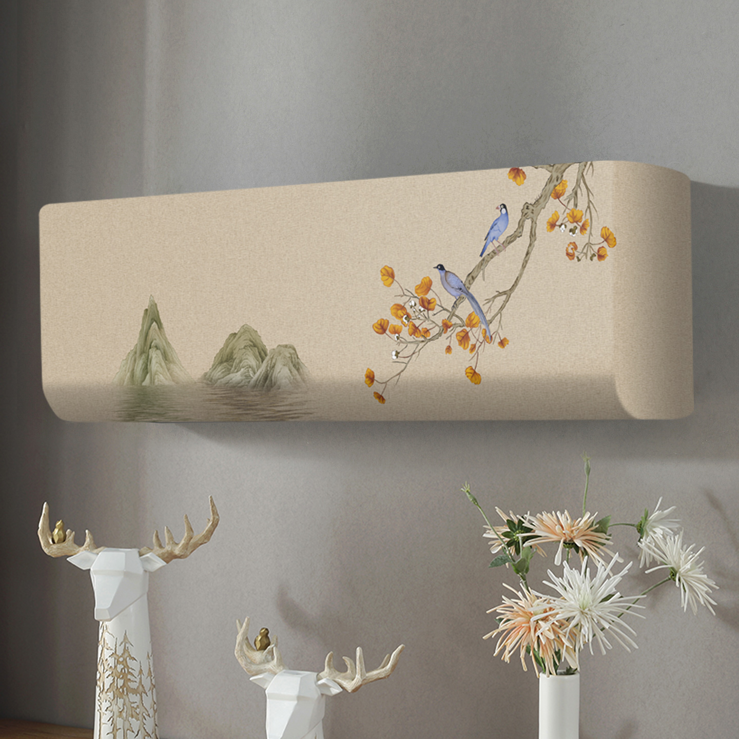 全包弹力加厚挂机空调防尘罩