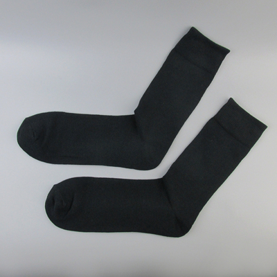 黑色商务男袜外贸纯色中高筒春夏男袜子纯棉休闲袜搭配皮鞋男长袜