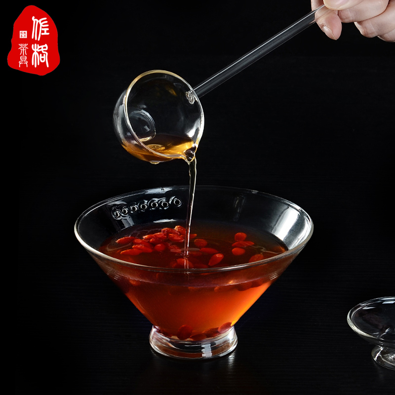 佐格茶具 玻璃干泡碗 茶道零配碗 泡茶具 煮茶碗 分茶勺 玻璃制品