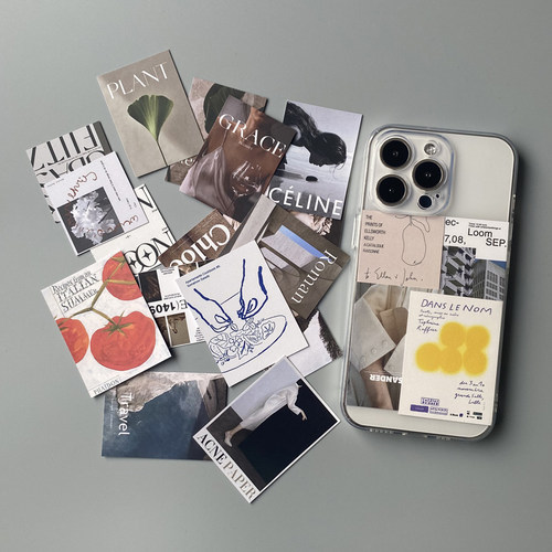 iphone15promax透明软壳北欧风