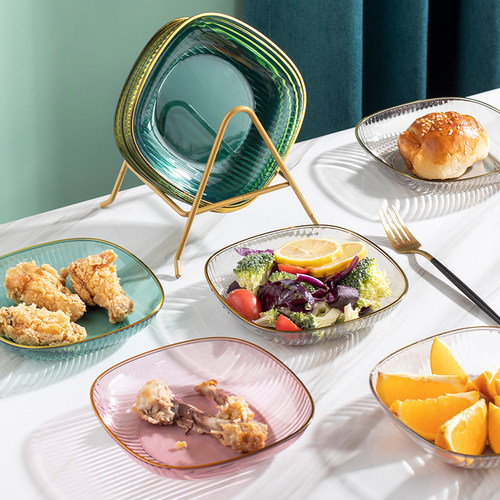 餐桌垃圾吐骨头盘碟家用吐骨碟桌面渣盘小盘子小号装小菜小吃碟子