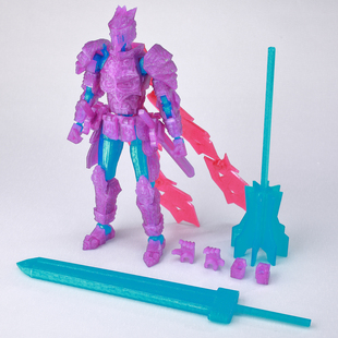 9L3D打印潮玩骑士手办模型多关节可动人偶素体幸运13人偶玩具礼物