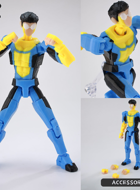 新品复古马克无敌少侠手办9L3D打印可动人偶动漫超级英雄周边模型