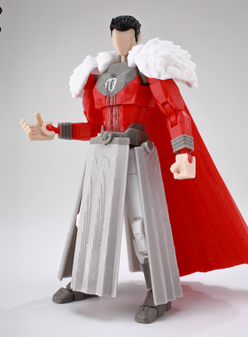 新品帝王马克无敌少侠手办9L3D打印可动人偶动漫超级英雄周边模型