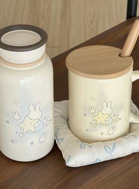 绝绝子！抱星星的小兔 304 不锈钢保温杯萌宠兔子抱星便携学生杯