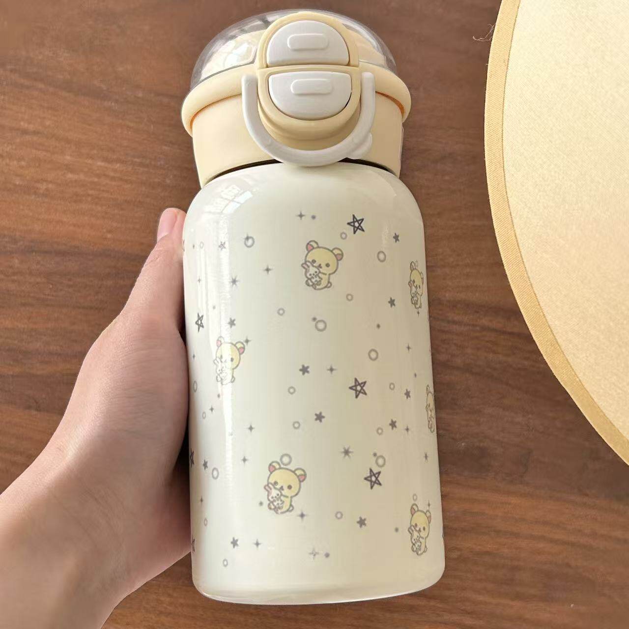 出街吸睛王！保温杯 304 卡通星星轻松熊系列清新户外便携杯日常