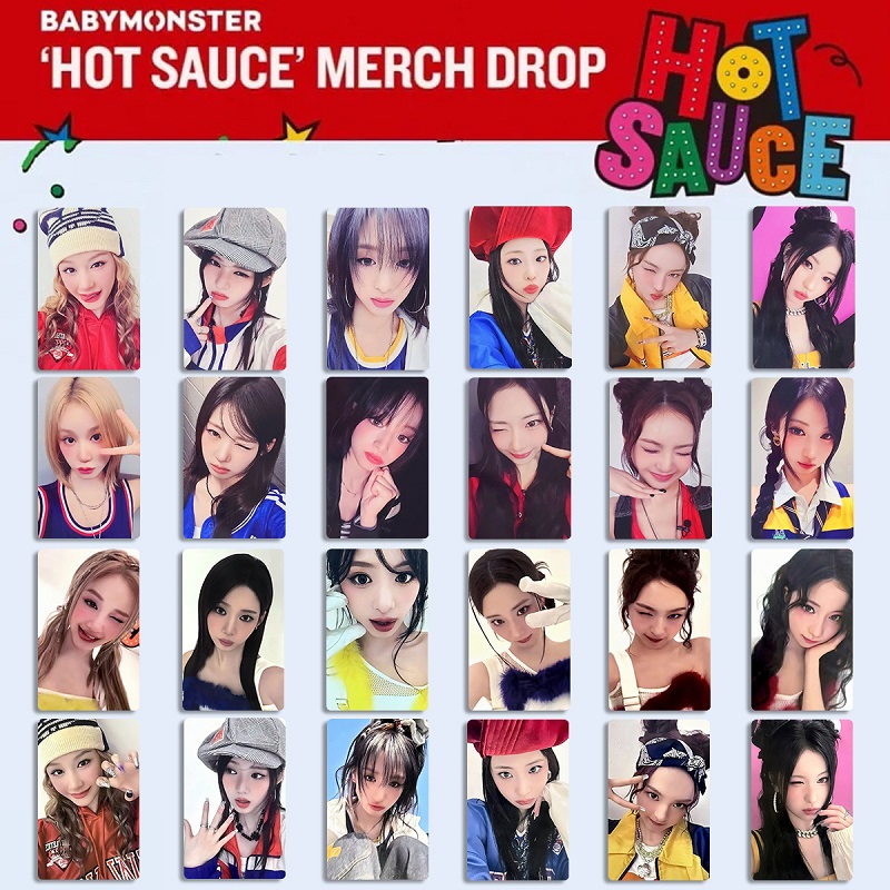 BABYMONSTER宝怪新专辑周边HOT SAUCE特典卡打歌卡随机卡自印小卡