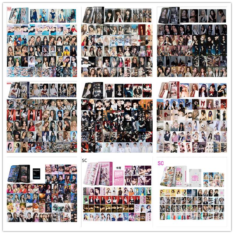 TWICE ITZY EN GOT7自印双面55张卡片明信片双面3寸圆角卡
