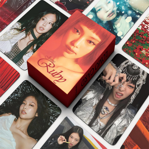 55张粉墨JENNIE小卡专辑LIKE金智妮 RUBY收藏正版自印小卡金珍妮