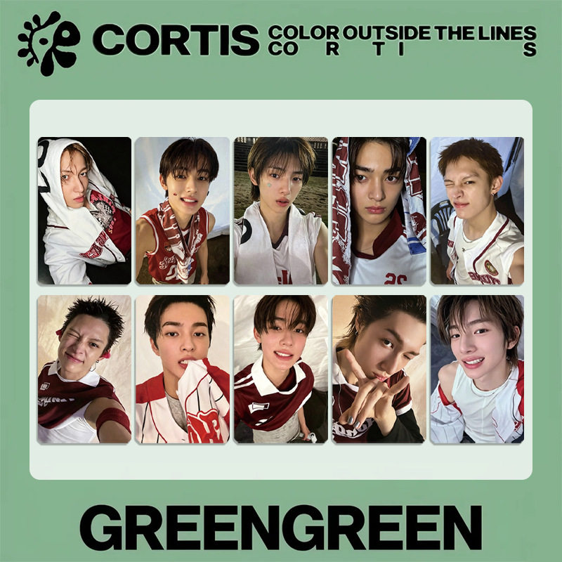 CORTIS小卡GREENGREEN 明信片WVS特典卡mk卡幸运卡3.0 自印小卡