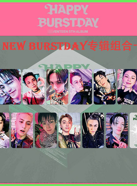 小十七SVT周边明信片HAPPY BURSTDAY专辑自印小卡金珉奎 李硕珉