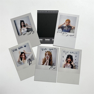 i-dle专辑We are 3寸拍立得特典卡宋雨琦明星签名小卡gidle自印卡