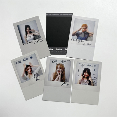 i-dle专辑We are 3寸拍立得特典卡宋雨琦明星签名小卡gidle自印卡