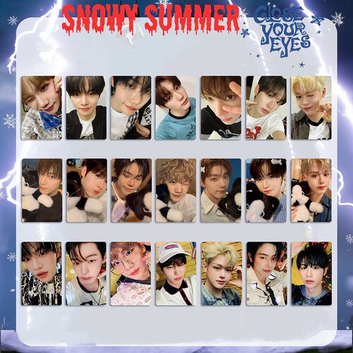 CLOSE YOUR EYES自印3寸小卡 Snowy Summer专辑特典卡片CYE随机卡