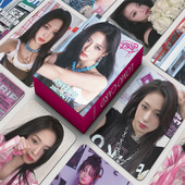 55张BABYMONSTER郑雅卡片AHYEON专辑DRIP小怪兽自印小卡明信片