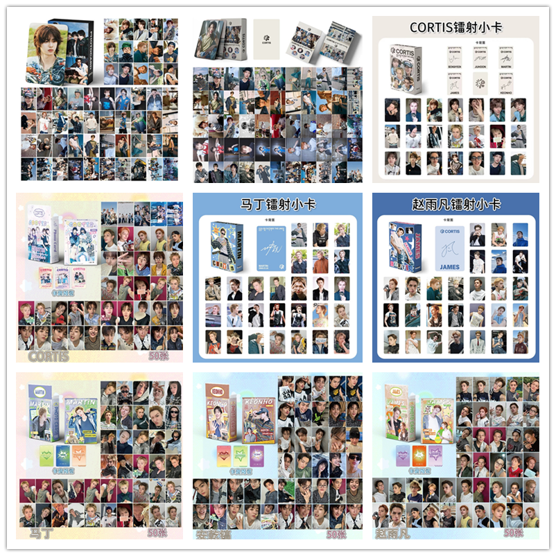 55张CORTIS镭射小卡马丁赵雨凡卡片粉丝应援收藏自印周边LOMO卡片