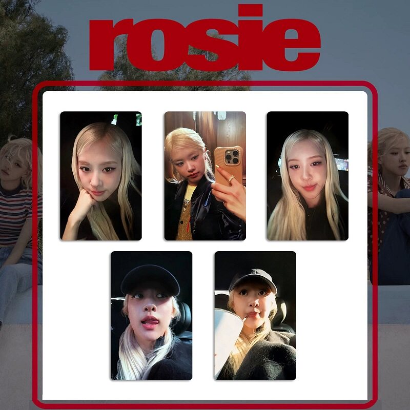 ROSE墨尔本快闪小卡 朴彩英ROSIE小卡 满额卡扭蛋卡粉墨自印卡片