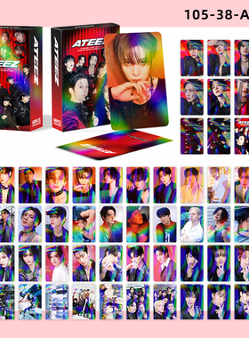 60张ATEEZ镭射小卡明信片收藏卡周边自印郑友荣 崔伞照片卡拍立得