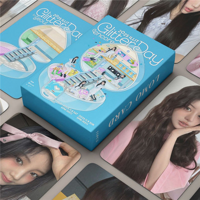 55张ILLIT镭射卡2025Glitter Day见面会自印双面小卡Lomo卡明信片