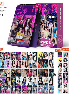 92张babymonster宝怪卡片DRIP明信片贴纸ASA 仁 正版LOMO自印小卡