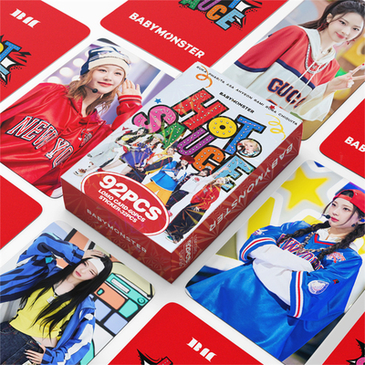 BABYMONSTER新专HOT SAUCE照片卡92张新款小卡手账贴纸照片郑雅譞