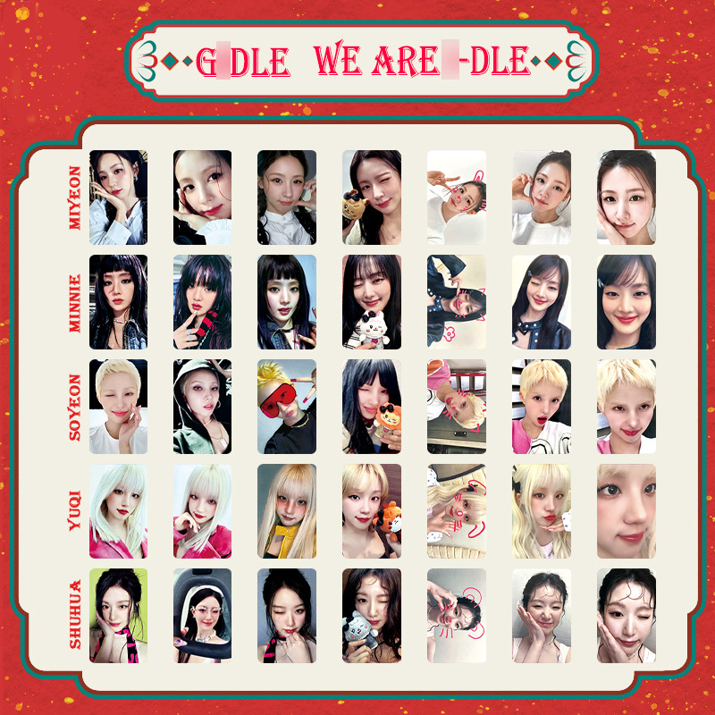 I-DLE女娃专辑WE ARE特典单人小卡叶舒华 宋雨琦照片卡自制明信片