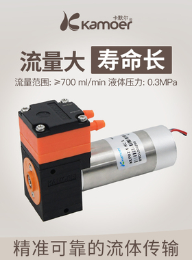 卡默尔隔膜泵12v无刷电机循环泵小型KLP液体泵采样水泵变频微型泵