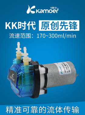 卡默尔蠕动泵12v实验室kamoer水泵小型24伏耐酸碱微型泵头KHS液泵