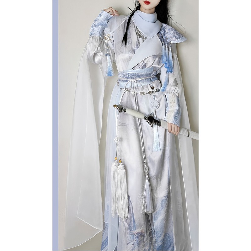 改良汉服圆领袍汉元素古风少年感武侠套装新款男女同款