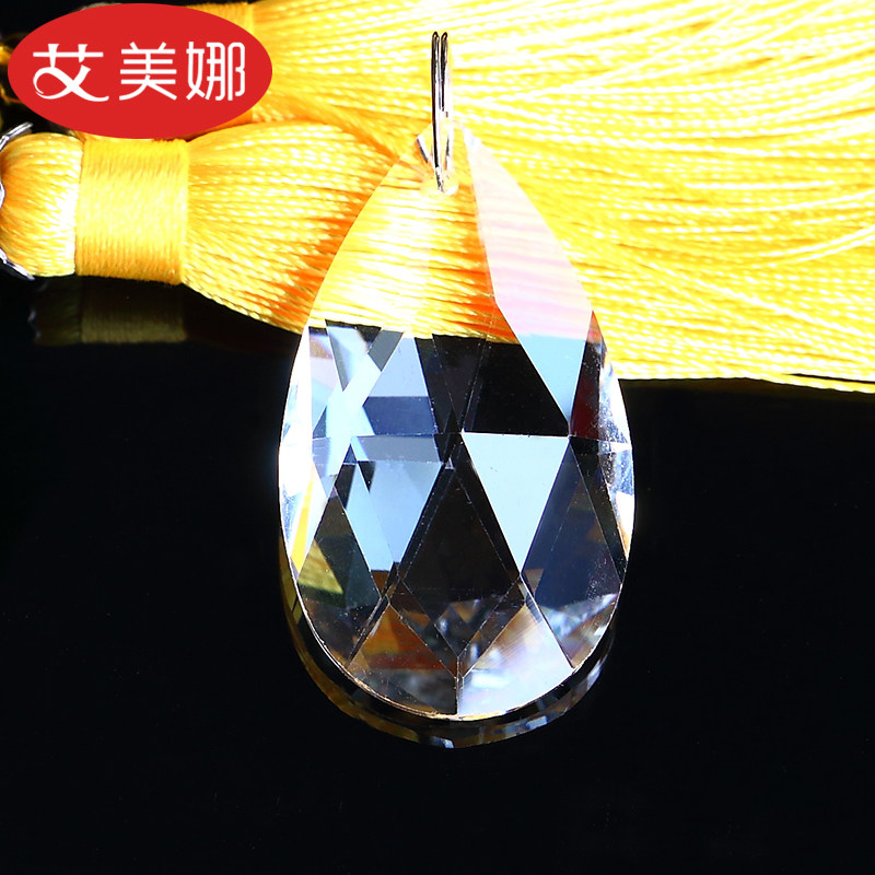 水晶珠帘隔断帘卫生间门帘拱形挂帘玄关屏风客厅卧室帘水滴型吊坠