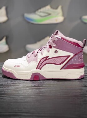 李宁SKATE80SV5休闲鞋男女大童2026新款青少年加绒滑板运动鞋