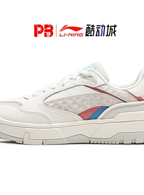 李宁惟吾LOW女子加厚保暖小白鞋