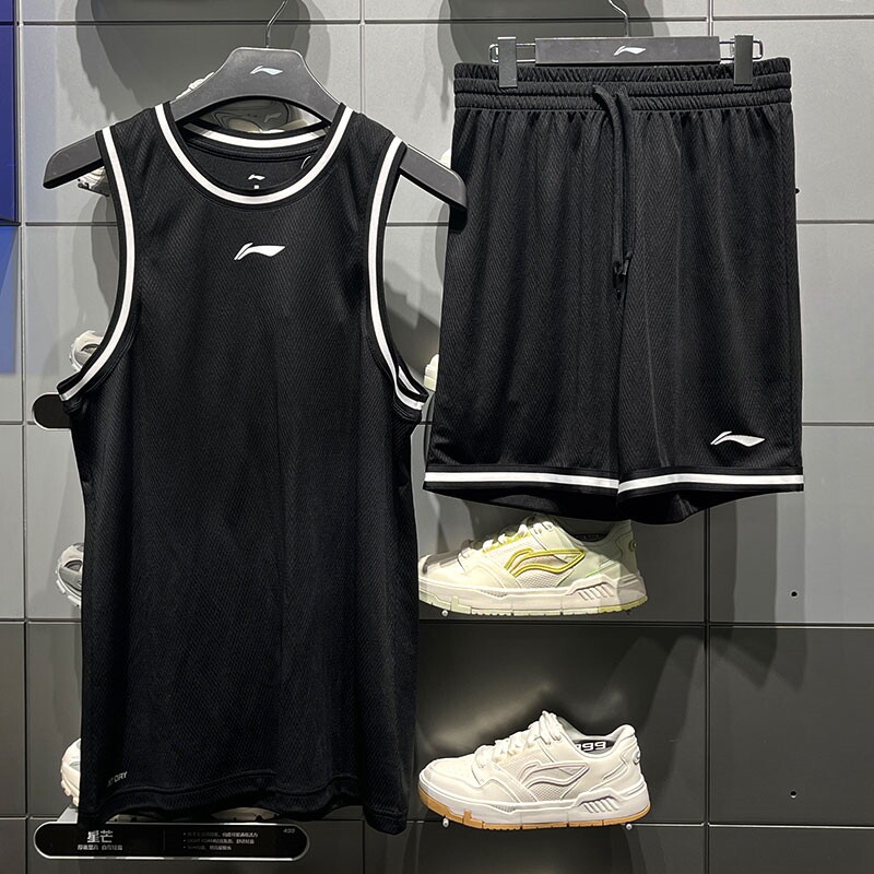 李宁男子实战篮球比赛服套装CBA图片