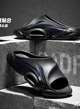 李宁拖鞋男子2026春夏新款BADFIVE SLIDE OG篮球场下拖鞋ABTW001