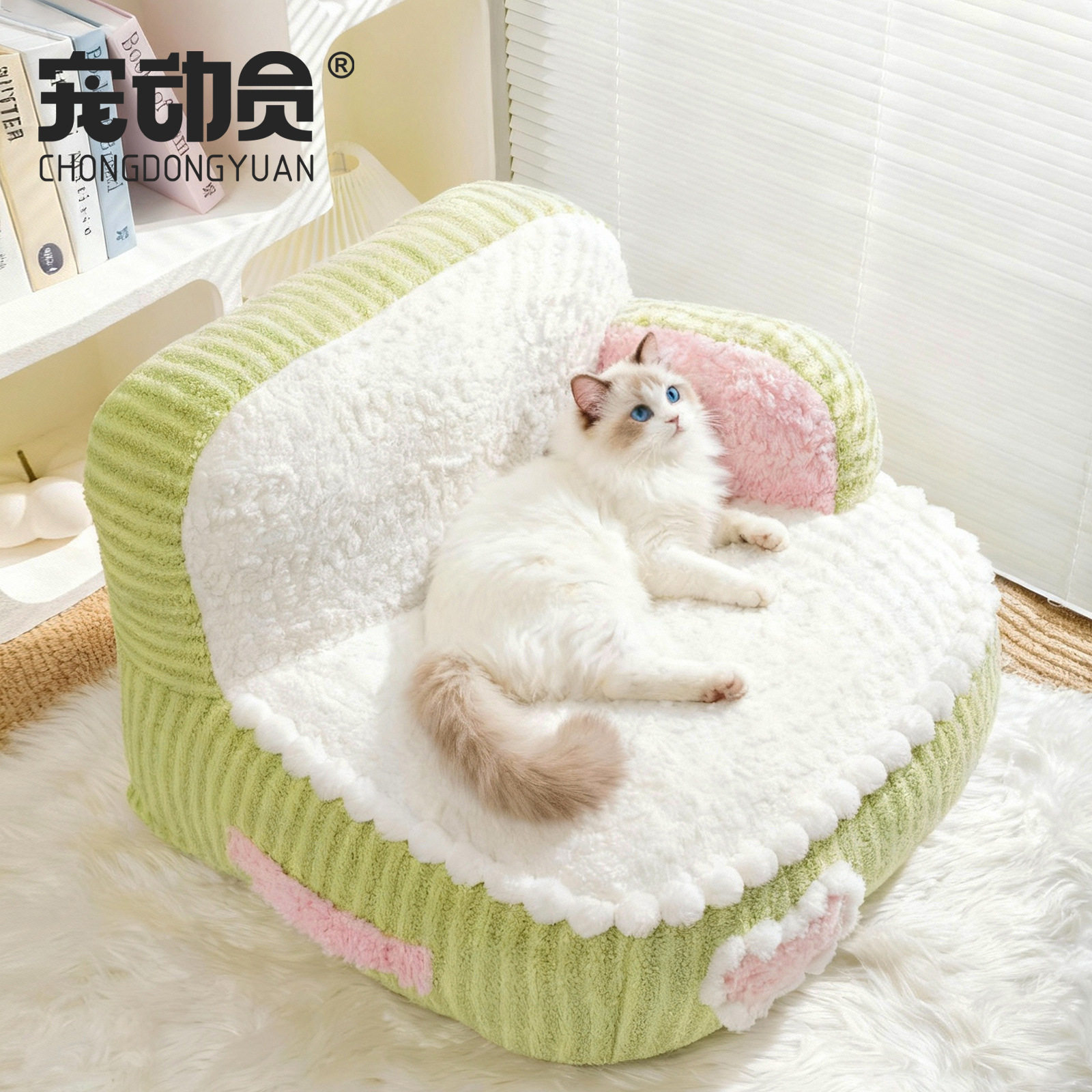 猫窝冬季保暖猫床猫沙发小型犬睡垫加厚沙发窝睡觉窝冬季猫咪沙发
