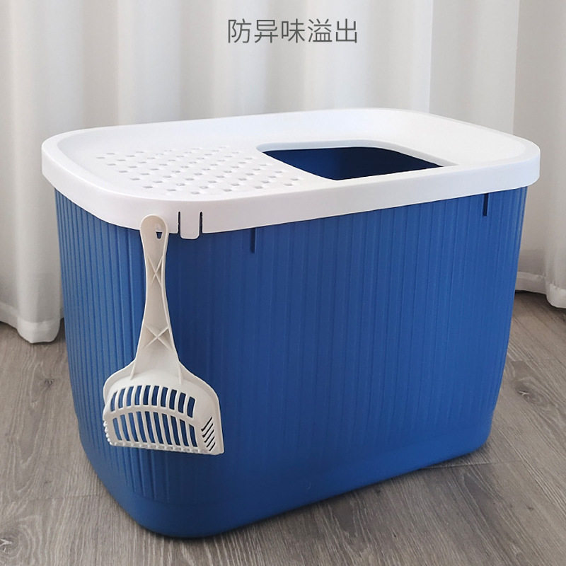 捣蛋鬼特大号猫砂盆顶入式超大号全半封闭缅因猫厕所猫砂盆