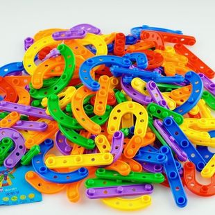 幼儿园宝宝桌面拼搭多功能条形积木3 早教益智玩具 6岁儿童拼装